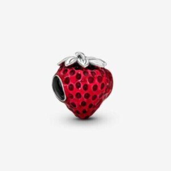 Pandora Seeded Strawberry Fruit Charm - Picture 2 of 5